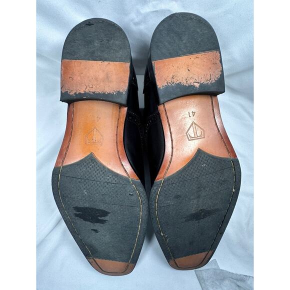 Templarios Shoes Black Leather US 8.5 - Handmade EXCELLENT! main image 4
